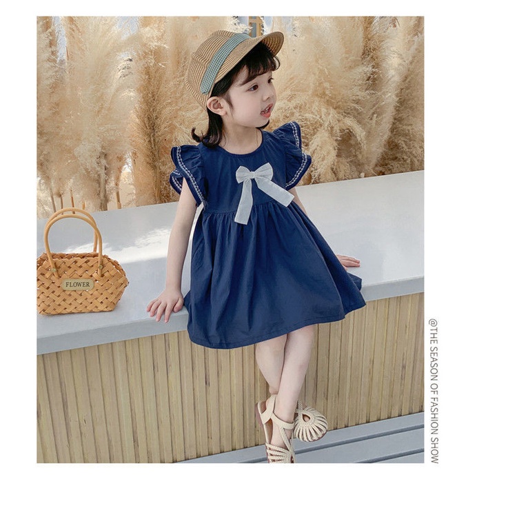 [Kacily]đầm bé gái 0-7years Váy trẻ em gái Váy trẻ em Váy mỏng trẻ em Cô gái váy đầm dự tiệc inport đầm bé gái