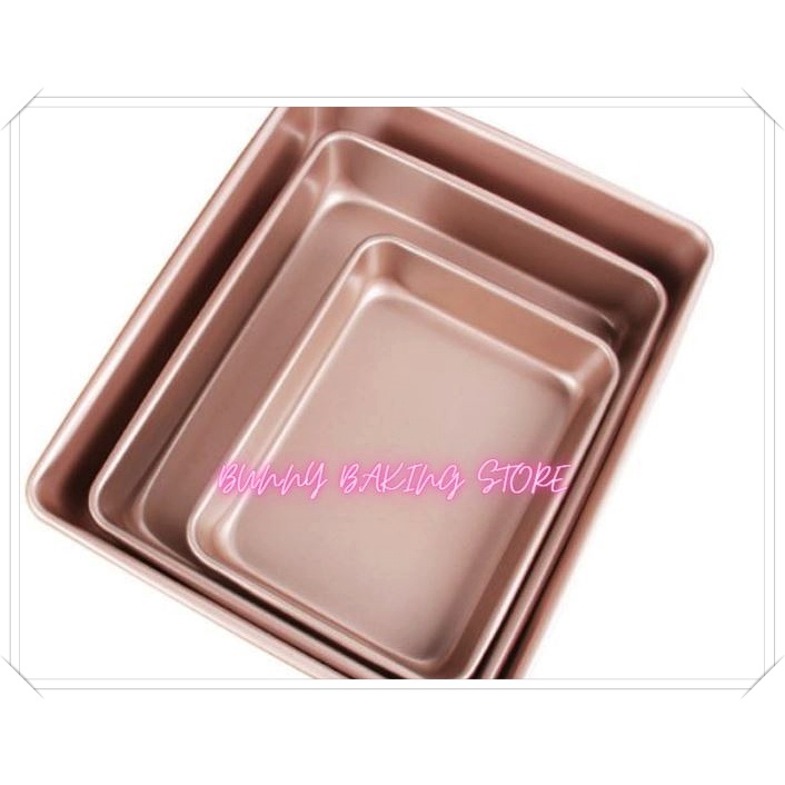 Khay/khuôn nướng chữ nhật chống dính sâu lòng cao cấp