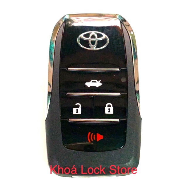 Remote độ gập theo chìa zin TOYOTA CAMRY 4 nút