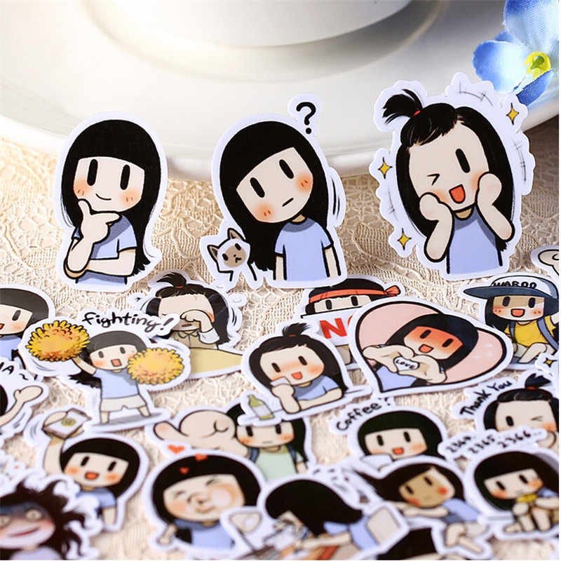 Sticker Smile Brush 30-60 cái ép lụa / Hình dán Smile Brush cartoon