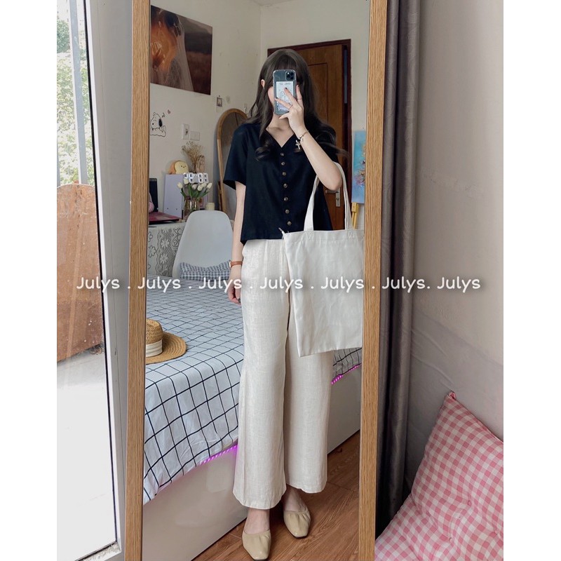 Quần đũi linen 2 màu (ảnh thật shop chụp kèm video) | BigBuy360 - bigbuy360.vn