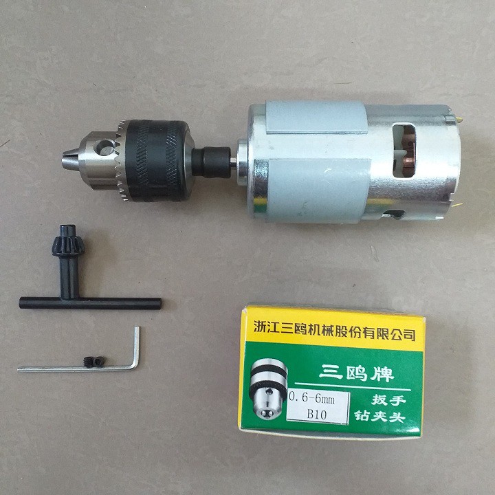 máy cắt tự chế motor 775 150w - máy khoan cầm tay motor 775 đầy đủ phụ kiện