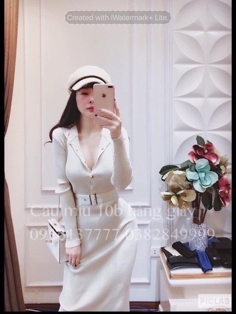 Đầm len body kèm belt hàng đẹp Quảng Châu | BigBuy360 - bigbuy360.vn