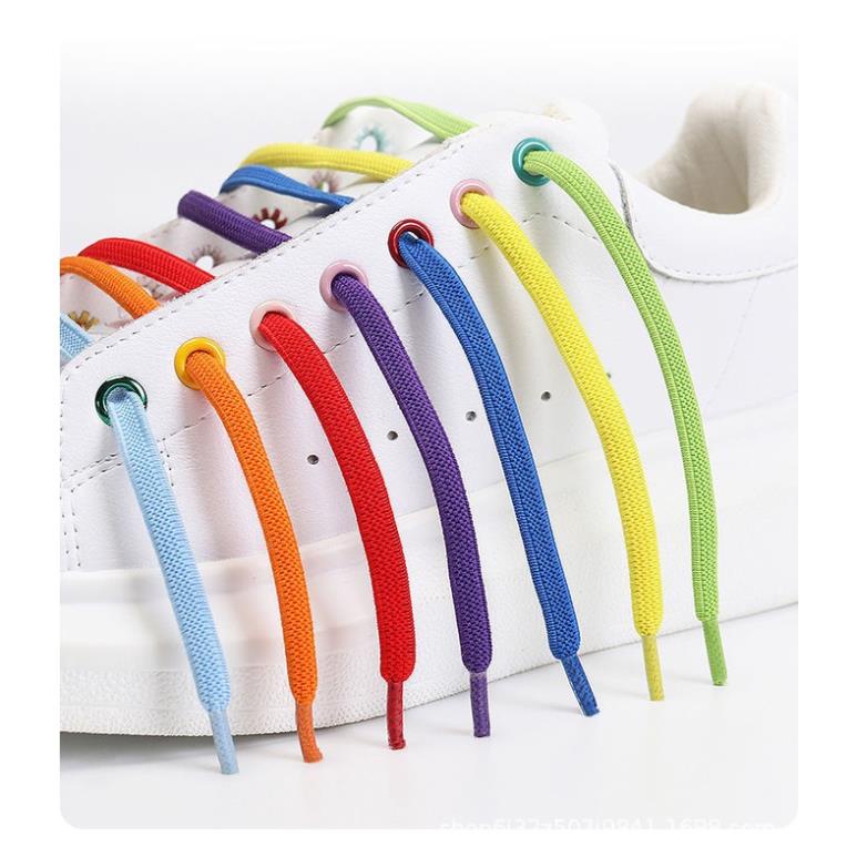 Dây Giày Dạng Dẹt 6mm Co Giãn KAYFIA Không Cần Buộc Cho Giày Thể Thao Nam Nữ Khóa Kim Loại