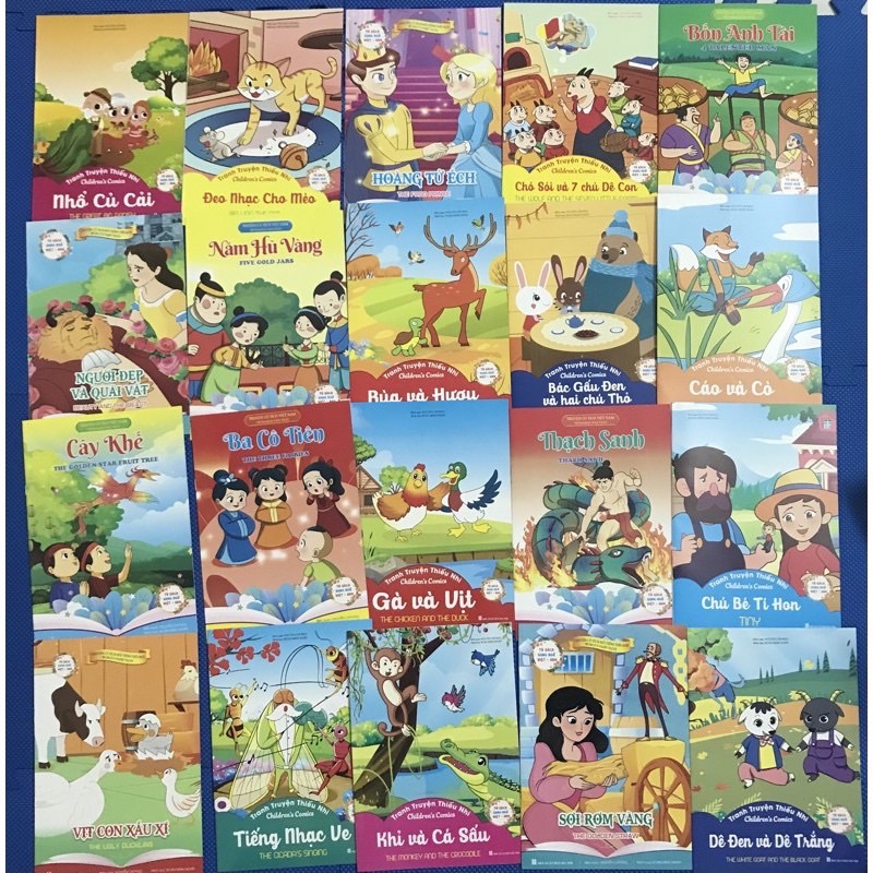 sét 20 q tr tranh cổ tích cho mẫu giáo không trùng lập