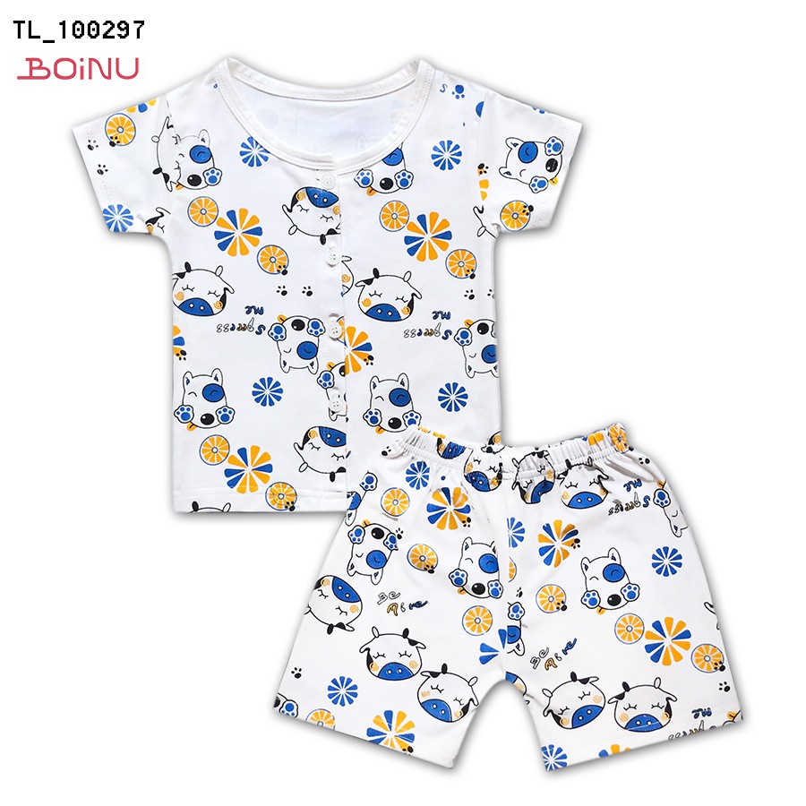 Đồ bộ pijama boinu ngắn tay cho bé trai - gái tl - 100297  từ 2-23kg - ảnh sản phẩm 1