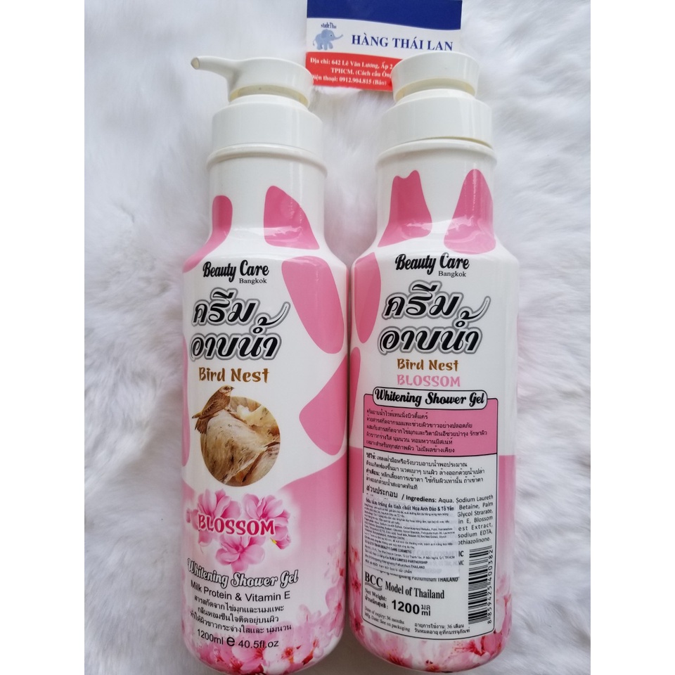 Sữa tắm tinh chất sữa dê, sữa bò Beauty Care Thái lan 1200ml