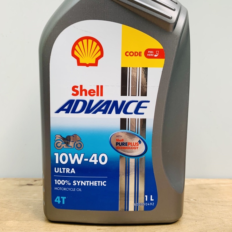 Shell Châu Á - Nhớt Shell Advance Ultra 10W-40 Made in Thailand - Tem 2 Lớp