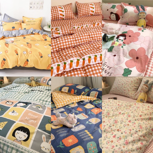 Set ga giường bedding 4 món đủ kích cỡ 1m2 1m5 1m8 2m 2 | BigBuy360 - bigbuy360.vn