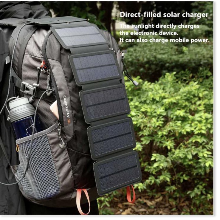 Tấm pin năng lượng mặt trời Solar 5Cell USB Backpack 8W