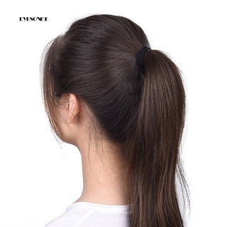 Set 100 dây thun cột tóc màu đen trơn đơn giản cá tính 4cm