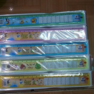 100 thước kẻ có bảng cửu chương loại đẹp 20cm