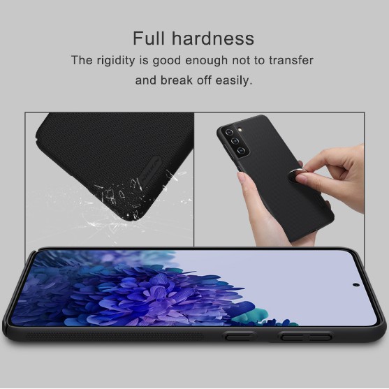 Samsung S21/ S21 Plus/S21+/ S21 Ultra_Ốp lưng Nillkin sần chống vân tay (Tặng giá đỡ )
