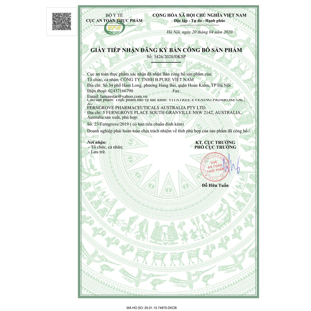 Tinh Dầu Hoa Anh Thảo VITATREE EVENING PRIMROSE OIL - HÀNG ÚC CHÍNH HÃNG 100 viên