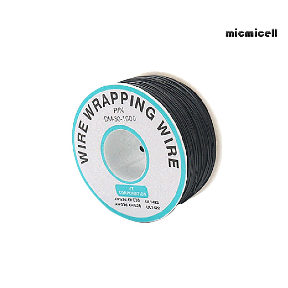 MIC_1 Roll 30AWG PCB Circuit Board Test Line Tinned Copper Wrapping Wire Cable