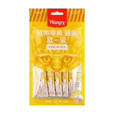 Snack thưởng dạng kem súp cho mèo Wanpy Treats 14g*5