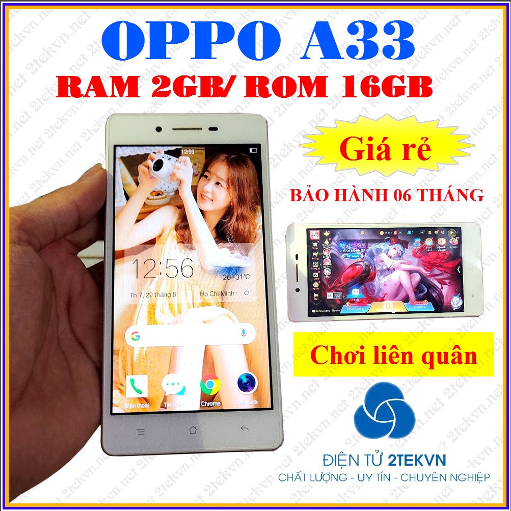 Điện thoại OPPO A33 chính hãng, giá rẻ - Chơi liên quân mượt
