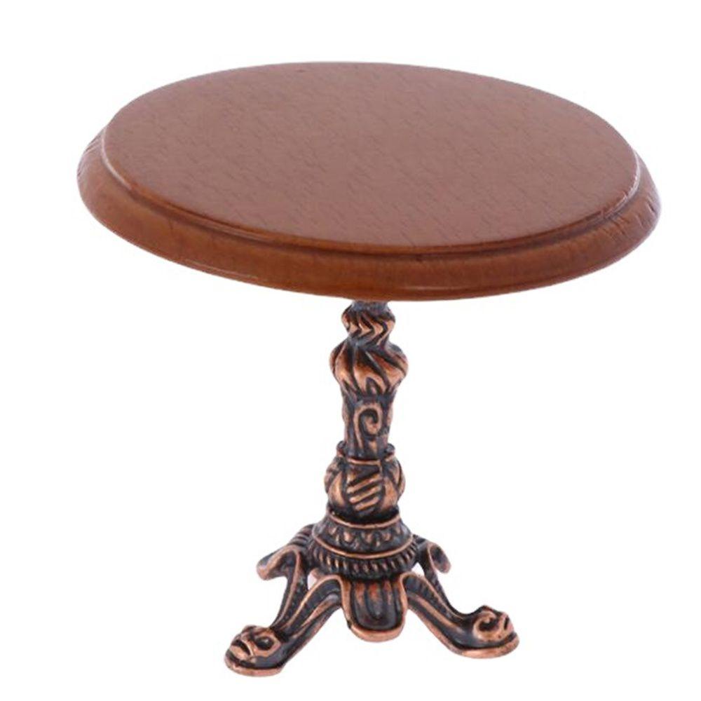 Mô Hình Bàn Ghế Đẩu Cà Phê Tỉ Lệ 1 / 12 Dùng Trang Trí Nhà Búp Bê