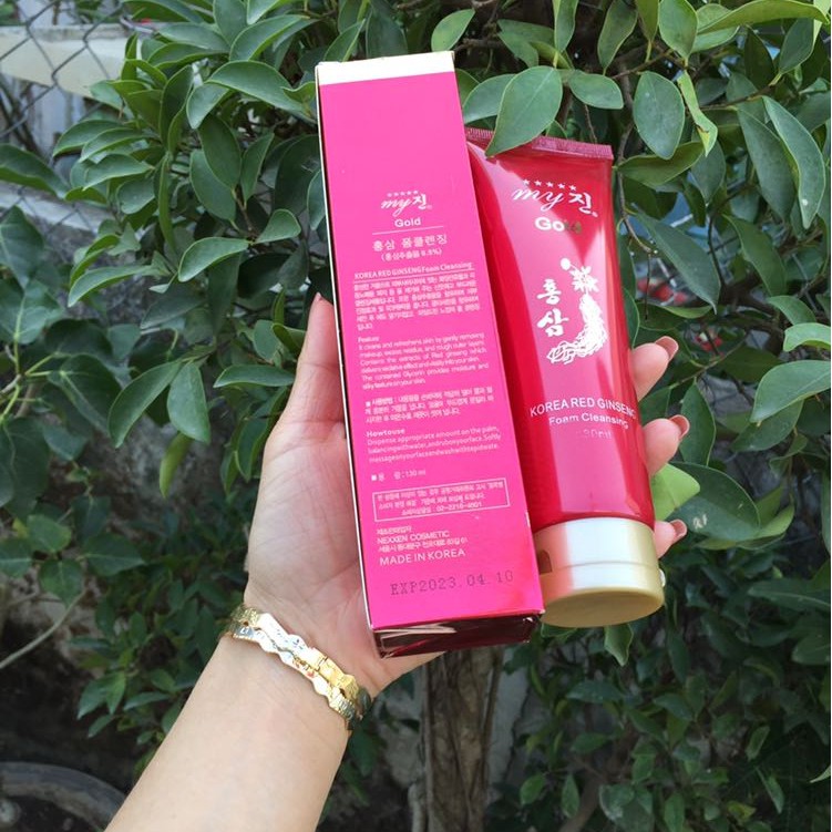 [Ảnh thật] Sữa rửa mặt sâm đỏ 130ml