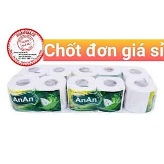 Giấy vệ sinh giấy cuộn An An lốc 10 cuộn, giấy 2 lớp