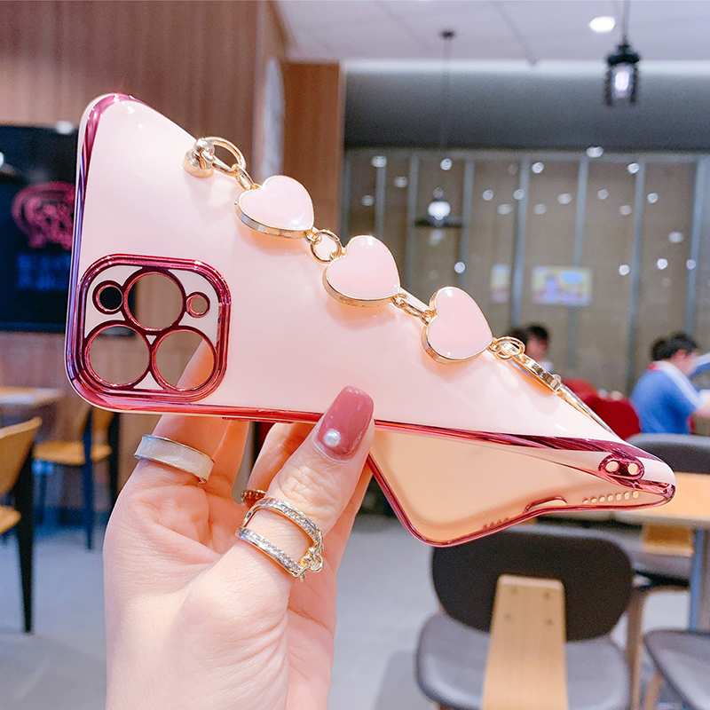 Ốp điện thoại silicon chống rơi có dây đeo tay thích hợp cho Iphone 12 11 Pro Max Mini X Xs Max Xr 7 8 Plus Se 2020