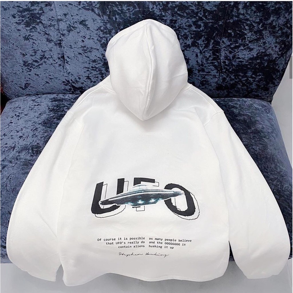 Áo hoodie unisex WIND form rộng nam nữ nỉ bông UFO MC thu đông oversize ulzzang | BigBuy360 - bigbuy360.vn