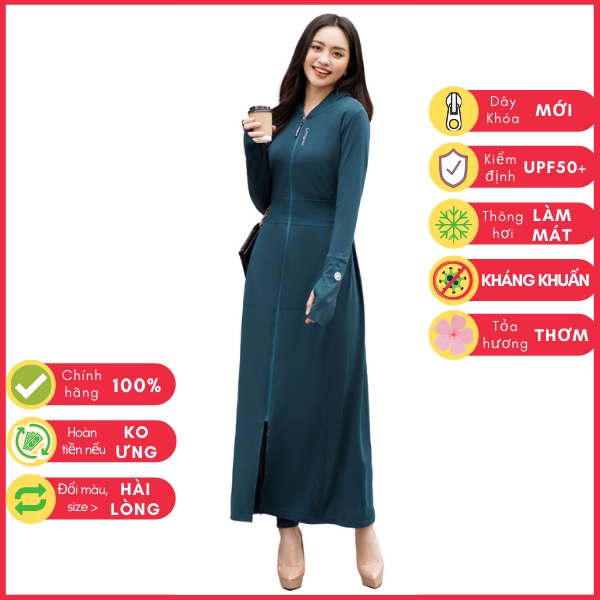 LAROMA Choàng chống nắng nữ 2 lớp UPF50+ | Làm mát | Kháng khuẩn | Khử mùi