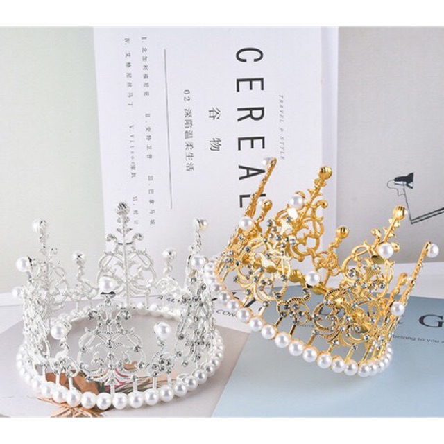 Vương miện tròn nhiều đá 11*7cm