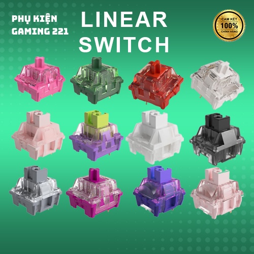 Tổng Hợp Switch Linear Bàn Phím Cơ - AKKO CS TTC Switch (Wine Red/Rose Red/Matcha Green/Demon/Princess/Silver/Sakura/)