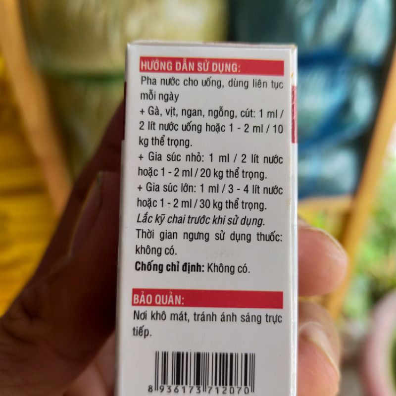 Nước tăng lực cao cấp chuyên dùng cho gà đá TONIC 10ml