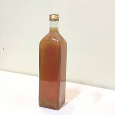 Chai thủy tinh vuông đựng mật ong nắp nhôm vàng 1L