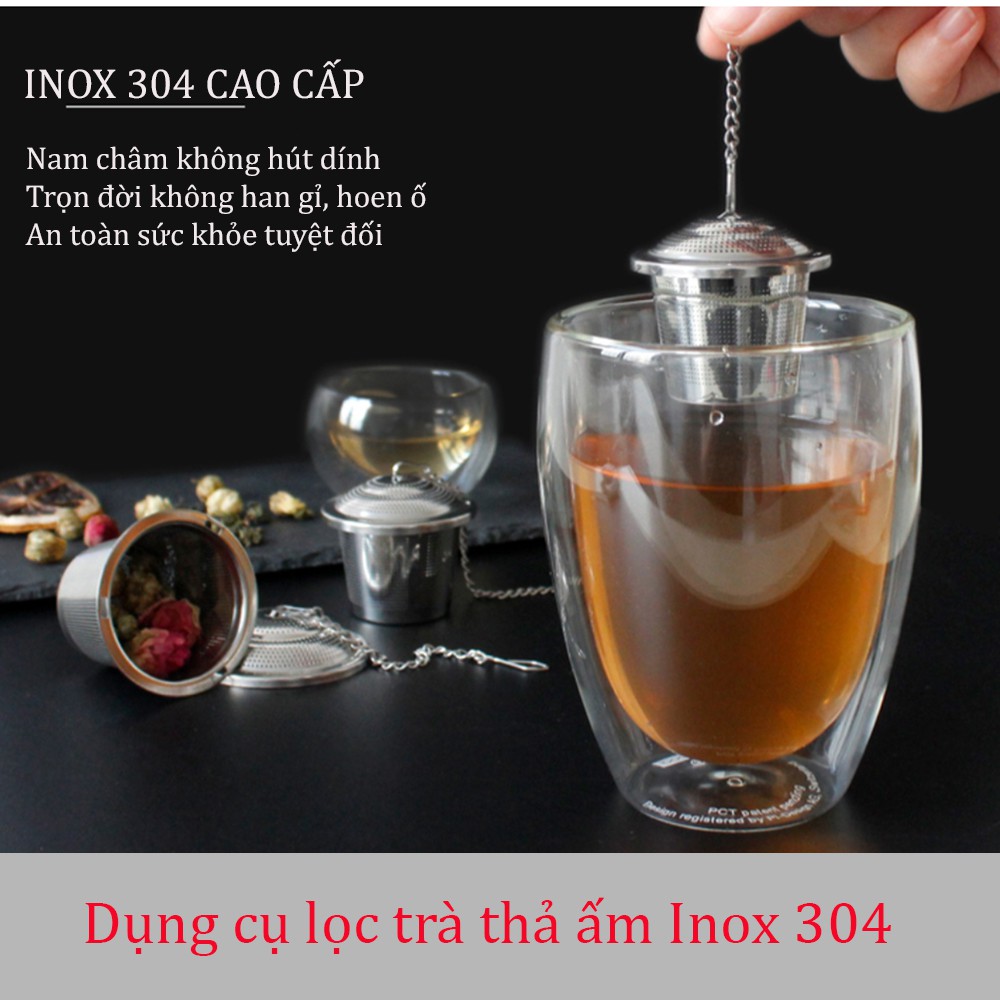 Đồ lọc trà, lọc gia vị nấu ăn Inox 304 cao cấp trọn đời không gỉ sét an toàn tuyệt đối