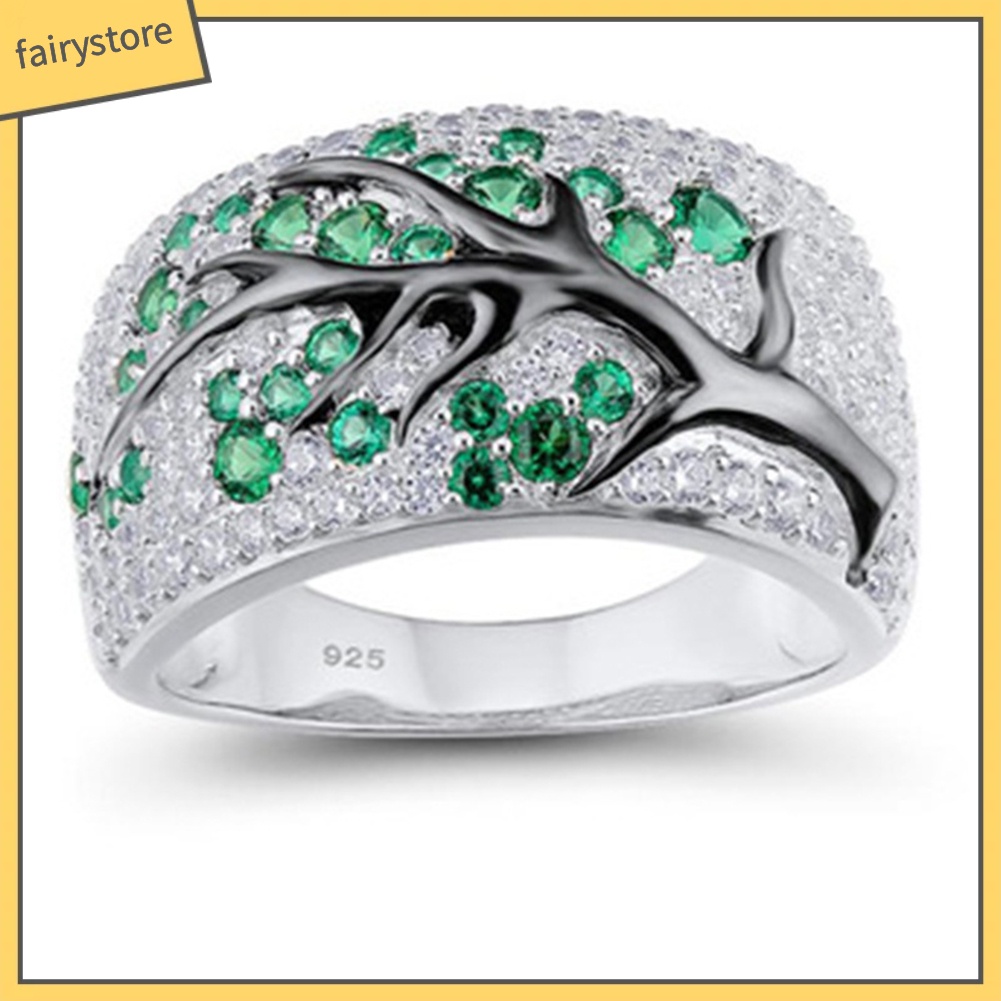 Nhẫn hợp kim hình hoa đính đá xinh xắn cho nữ