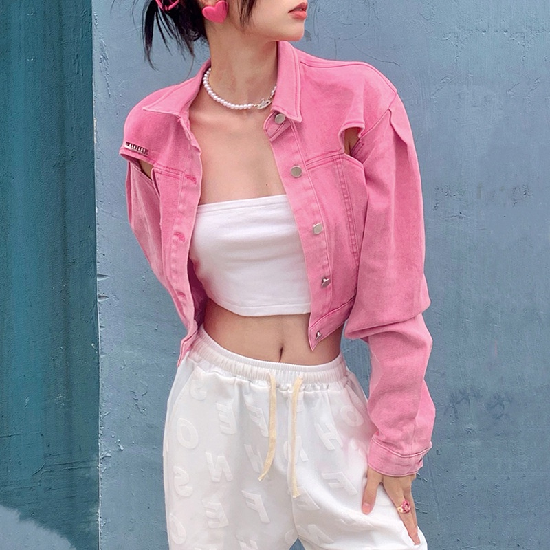Áo khoác nữ cổ bẻ màu sắc thời trang