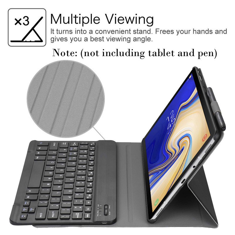 Ốp Bàn Phím Không Dây Cho S4 S5e S6 S7 S7 FE A7 A7 Lite S6 Lite 10.4 A8 Vỏ Bàn Phím Bluetooth Cho Samsung Galaxy Tab A 8.0 10.1 10.5