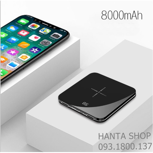 Free Ship  (BH 6 THÁNG) SẠC DỰ PHÒNG KHÔNG DÂY - SẠC NHANH CHO CÁC DÒNG ĐIỆN THOẠI