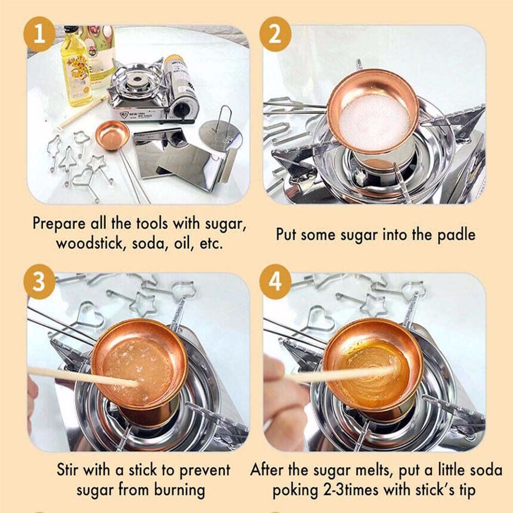 Bộ khuôn đồ chơi làm kẹo đường phong cách Squid Game dùng làm quà tặng