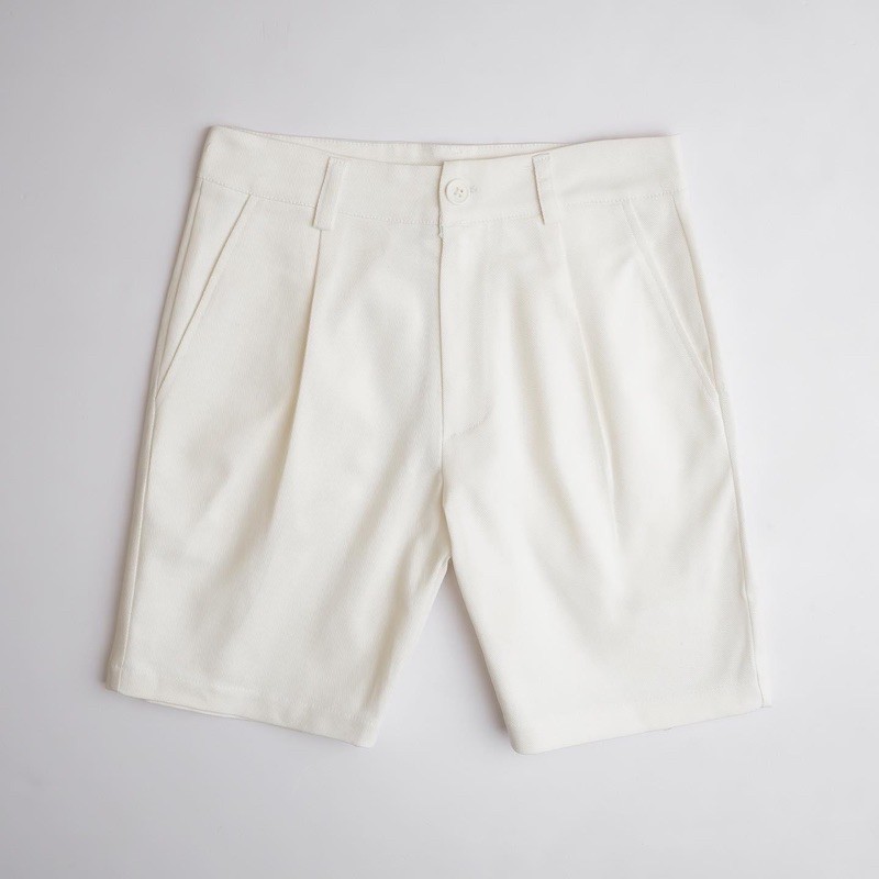 Short kaki dệt gai