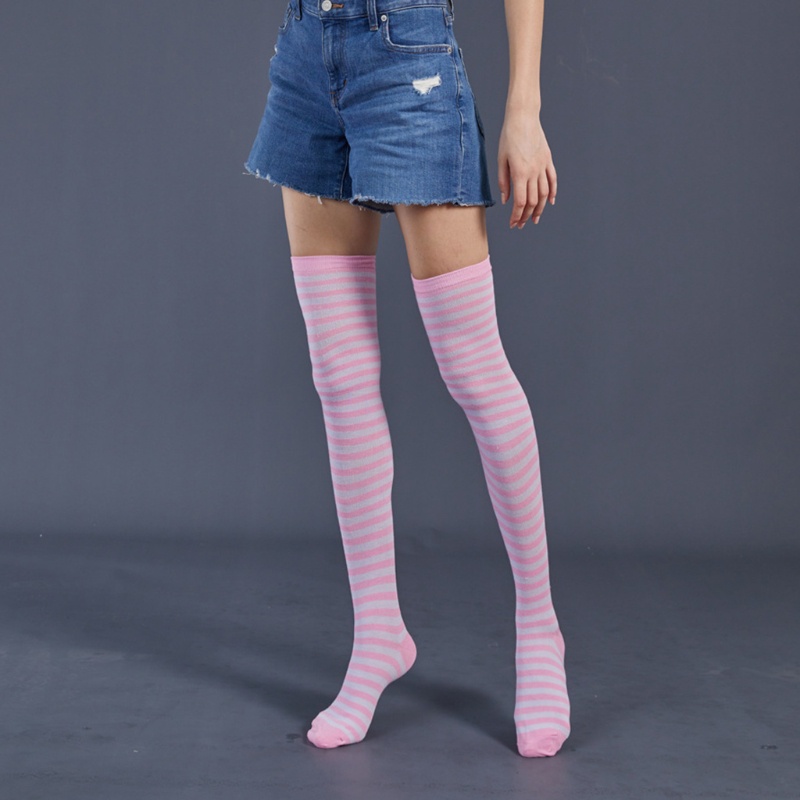 Tất Dài Qua Gối In Họa Tiết Giáng Sinh Dễ Thương Cho Nữ