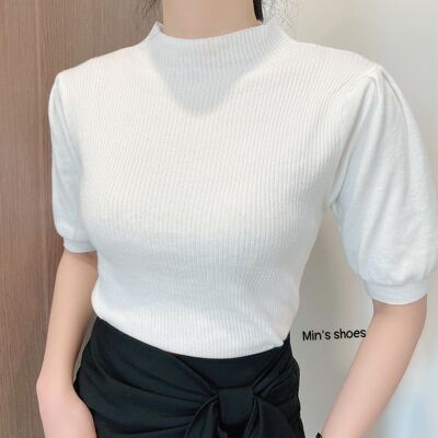Min's Shoes - Áo Len Dệt Kim Tay Bồng Nữ ÁO 436