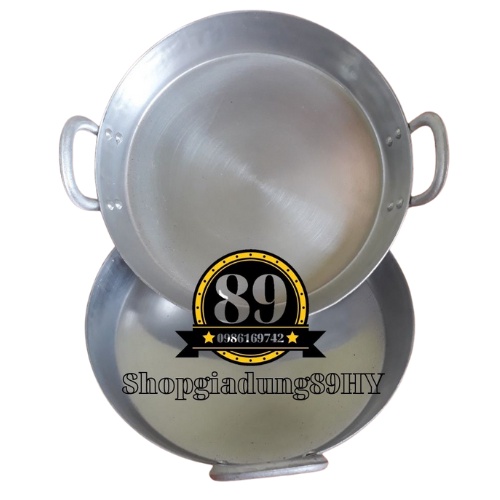 Chảo nhôm gò đắy bằng đủ cỡ dùng để rán bánh khoai,bánh chuối,bánh ngô, xào, nấu