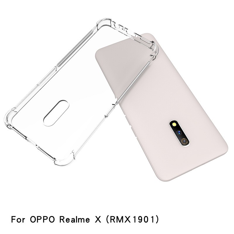 Ốp điện thoại trong suốt chống sốc cho Realme X