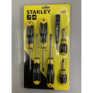Bộ tô vít từ 6 cây  STANLEY kèm bút thử điện - STMT66679