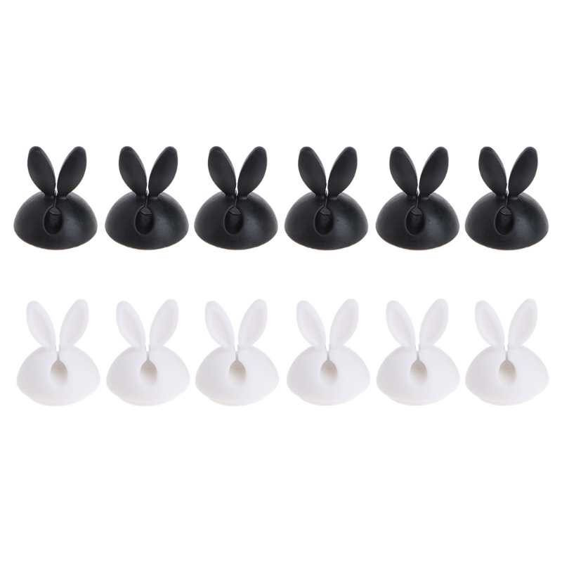 Set 6 phụ kiện giữ dây cáp hình thỏ tiện dụng