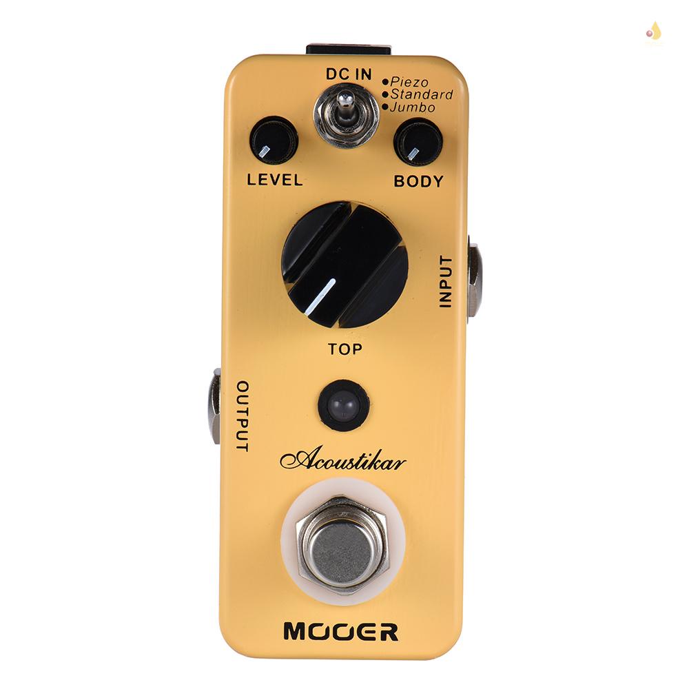 Bàn Đạp Hiệu Ứng Đàn Guitar MOOER Acoustikar 3 Chế Độ