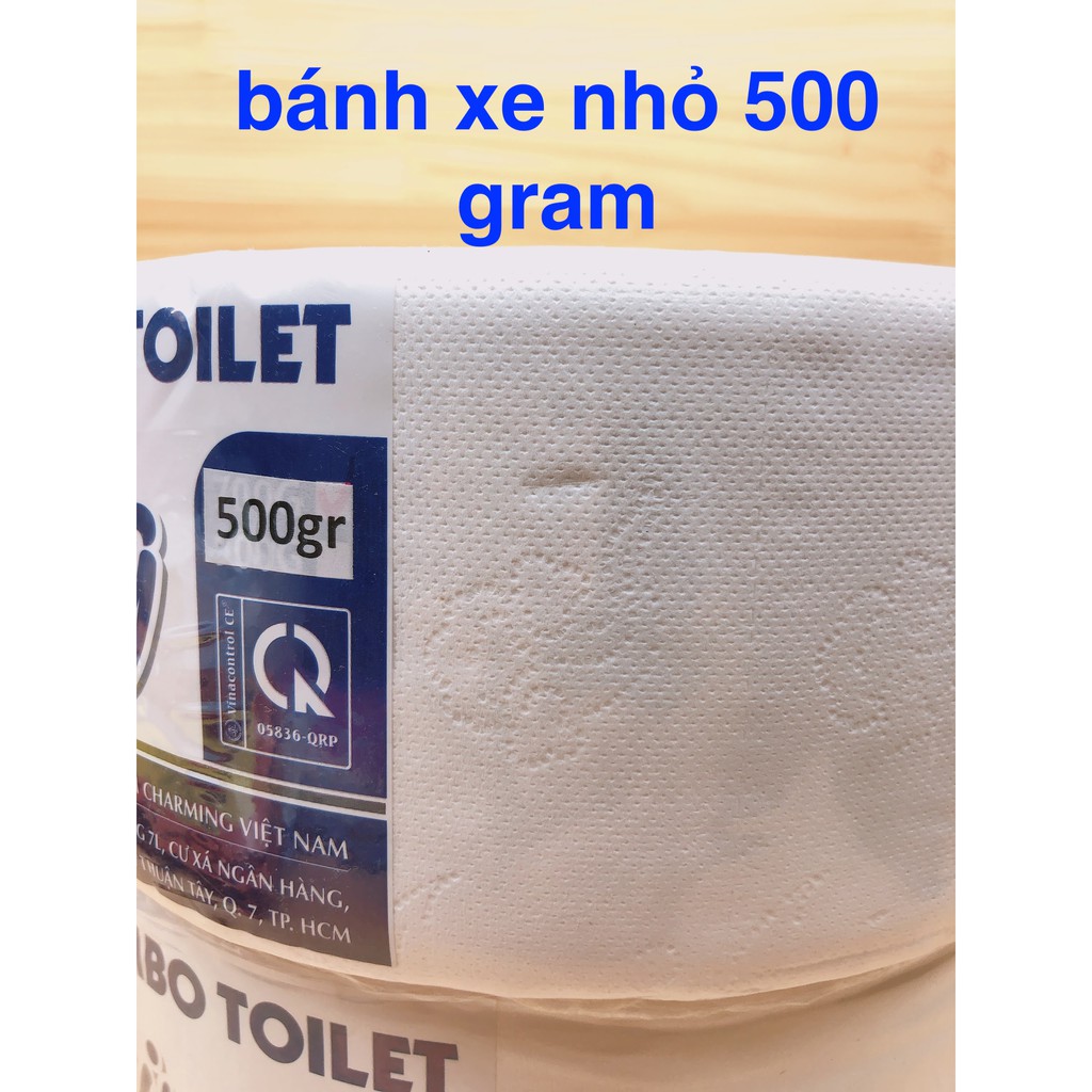 Giấy vệ sinh cuộn lớn 2 lớp 450 gram