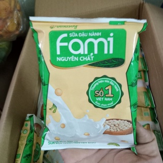 SỮA ĐẬU NÀNH FAMI NGUYÊN CHẤT ÍT ĐƯỜNG VINASOY TÚI 200ML