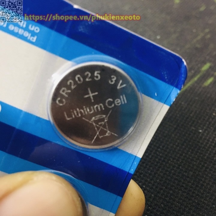Pin cúc áo CR1632, CR2032, CR2025 cảm biến áp suất lốp ngoài, điều khiển chìa khoá smartkey xe máy, ô tô