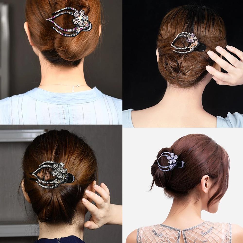 Kẹp Tóc VANES1 Phụ Nữ Cỡ Lớn|Kẹp Tóc Handmade Lấp Lánh Dành Cho Nữ