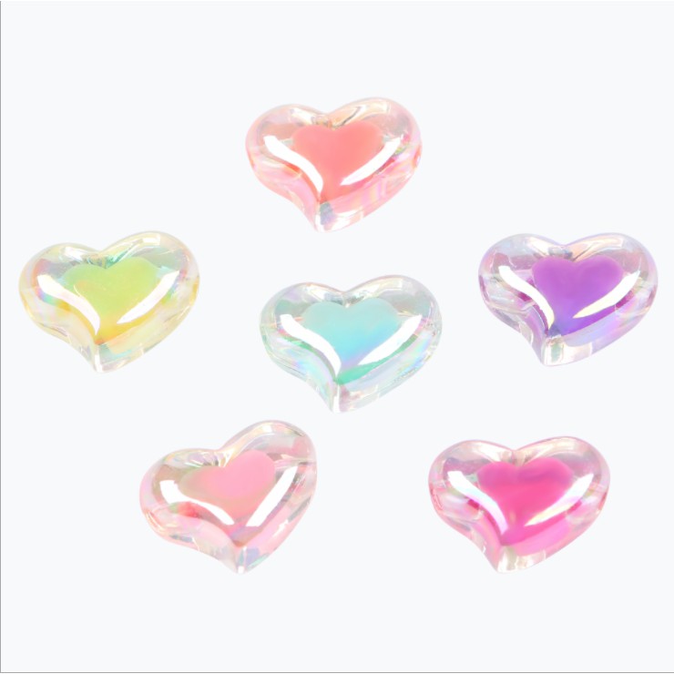 Hạt nhựa acrylic màu sắc kẹo ngọt dùng làm trang sức DIY